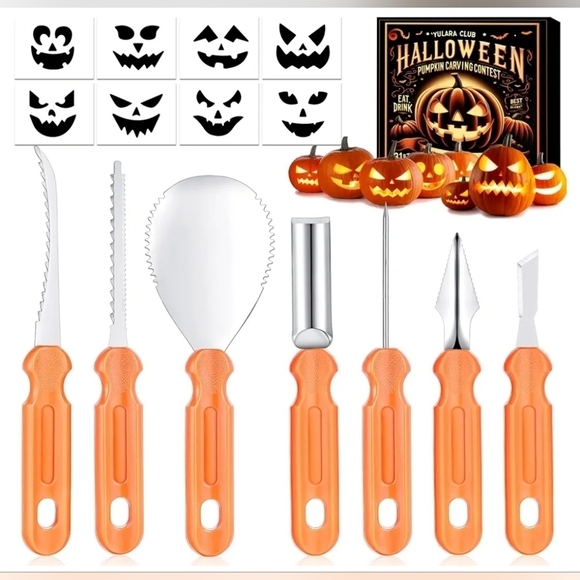 Halloween Pumpkin Carving Tools Kit - Picture 1 of 8